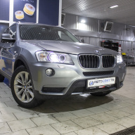 BMW X3 F25 - замена штатных ксеноновых линз на bi-led