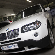 BMW Х3 Е83 - произвели замену штатных выгоревших линз на новые Bosch 3R.