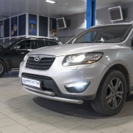 Hyundai Santa Fe - вернули свет фарам, замена линз на би-ксеноновые модули Hella