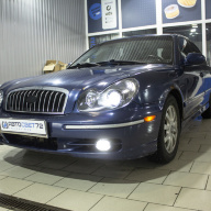 Замена стекол фар Hyundai Sonata IV
