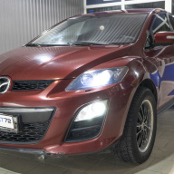 Улучшение света и замена линз на Mazda CX7