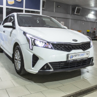 Улучшаем свет фар Kia Rio. Замена линз на светодиодные билед