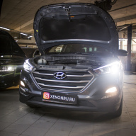 Hyundai Tucson - замена линз на BI-LED AOZOOM Dragon Knight