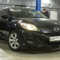 Замена линз в фарах Mazda 3 BL на Bi-LED линзы