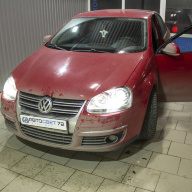 Volkswagen Jetta V - установка bi-led линз
