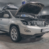 Lexus RX 350 - замена штатных ксеноновых линз на bi-led с сохранением функций AFS.