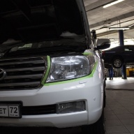 Toyota Land Cruiser 200 Выполнили качественную полировку фар
