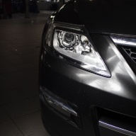 Mazda CX-9 l установка Биксеноновых линз Hella 5R