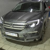 Honda Pilot III - замена штатных диодных линз