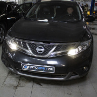 Nissan Murano Z51 - замена линз и установка ДХО в поворотники ProBright BASE.