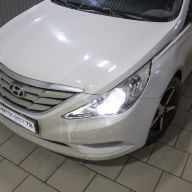 Улучшение света фар Hyundai Sonata VI (YF)